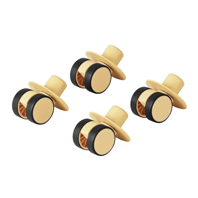 MODU Honey set 4 ruote piroettanti 360°