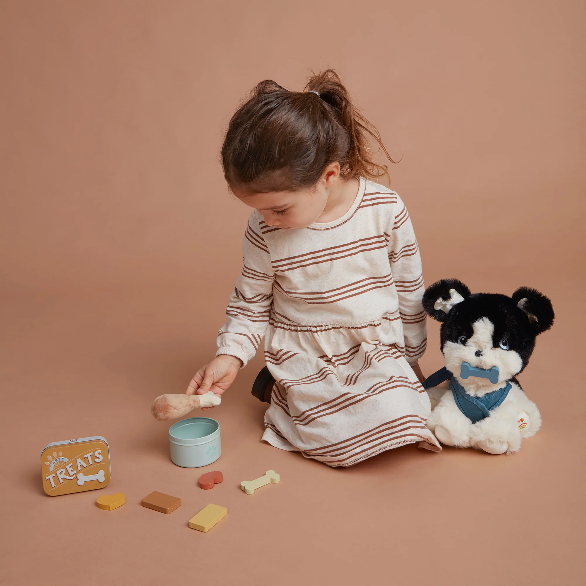 OlliElla Dinkum Dogs Goodie Set accessori magnetici legno