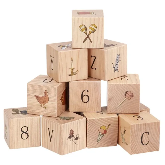 Konges Slojd Giostra puzzle cubi legno 5,5 cm