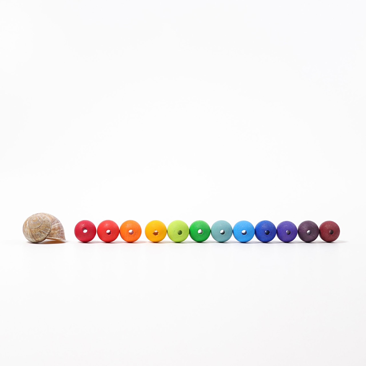 Grimm's Arcobaleno 60 perle legno medie arcobaleno