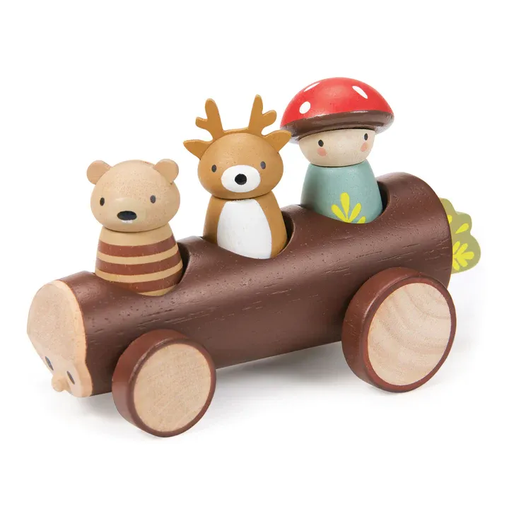 Tender Leaf Timber Taxi taxi in legno con 3 personaggi