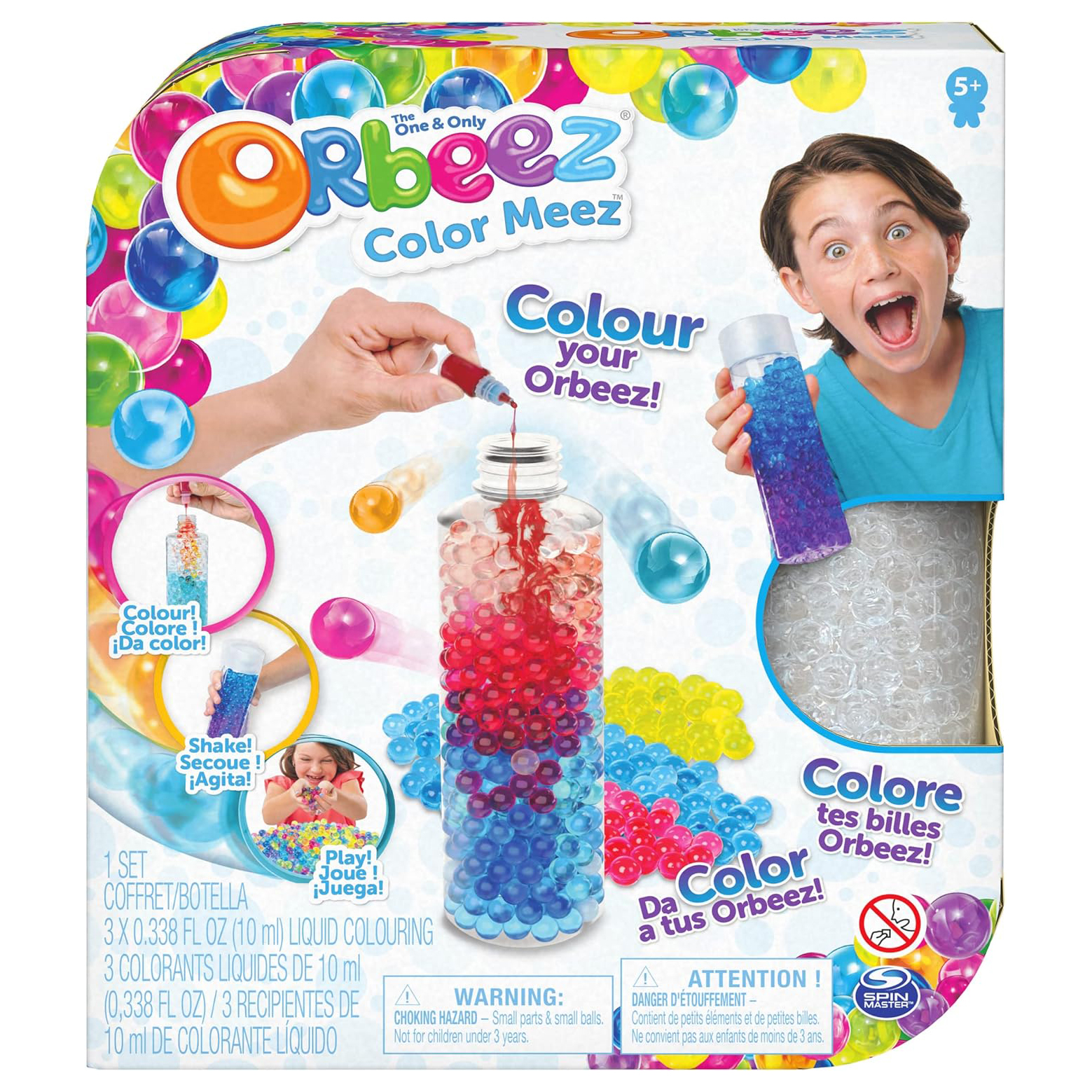 Orbeez Color Meez Perle d'Acqua Sensoriali 1000 Pezzi Pronta Uso