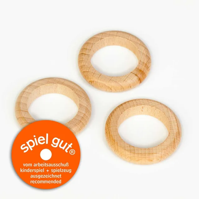 Grapat 3 anelli legno gioco euristico naturale