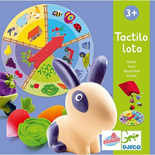 Djeco Lotto tattile gioco sensoriale 15 figure da 3 anni