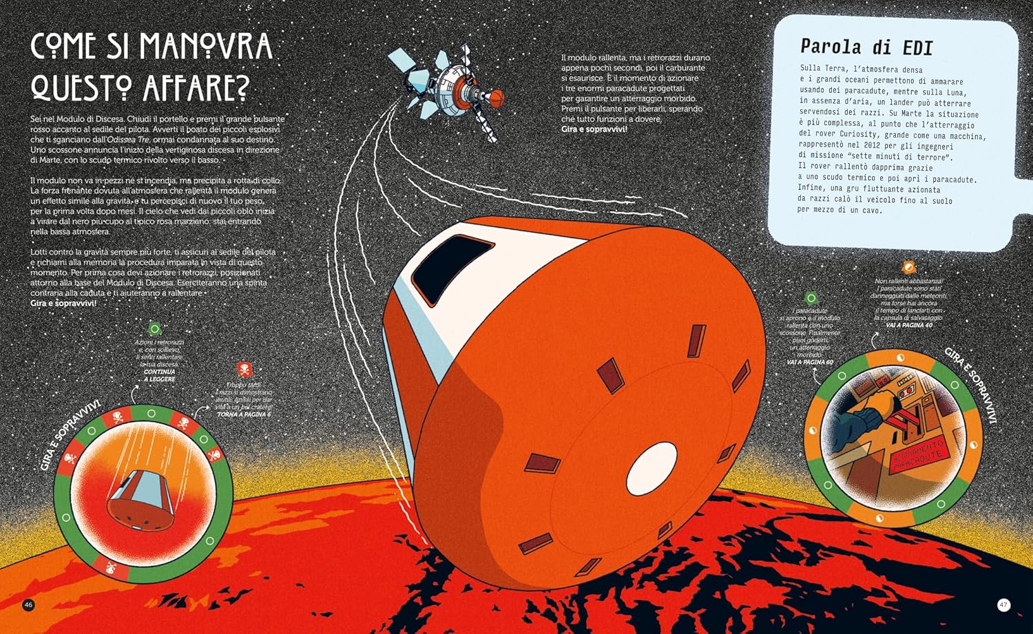 L'Ippocampo Gira e sopravvivi Sperduto spazio libro game