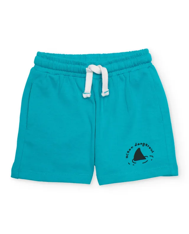 Tuc tuc bermuda bimbo maglia turchese elastico