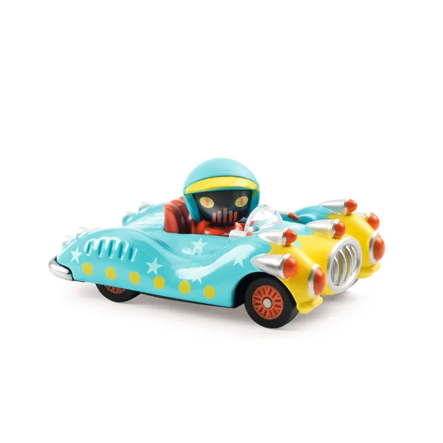Djeco Crazy Motors Blue Gun mini auto vinile da collezione