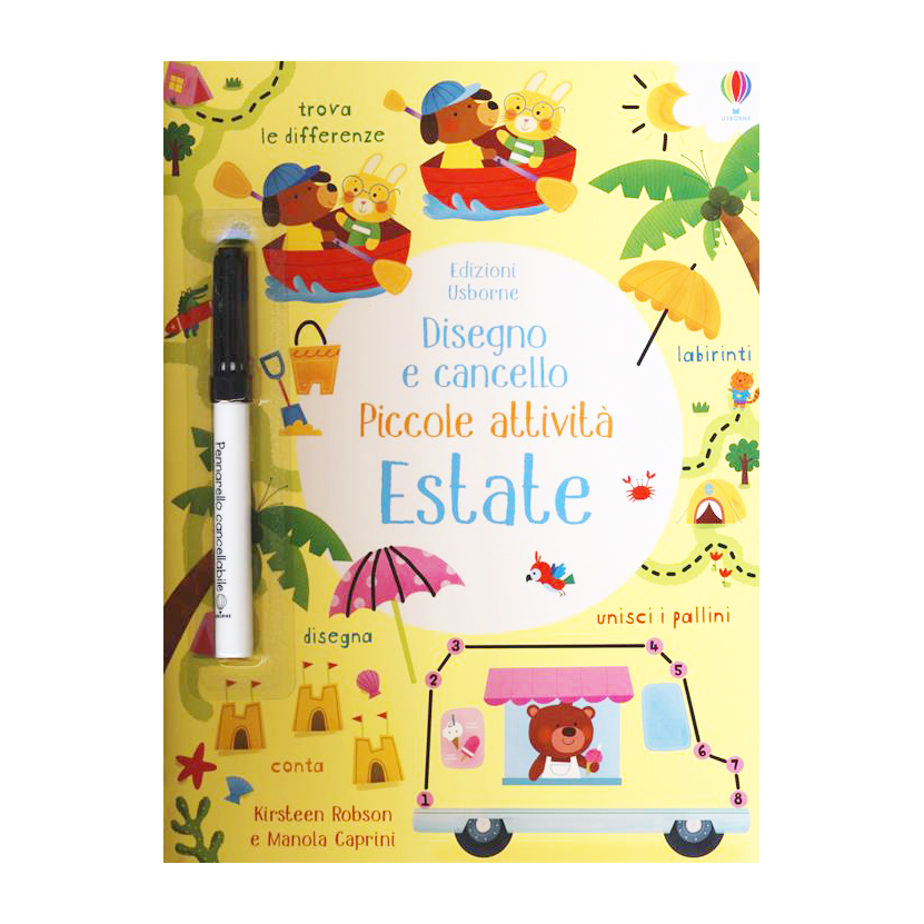 Usborne Estate Piccole Attività libro cancellabile 3 anni
