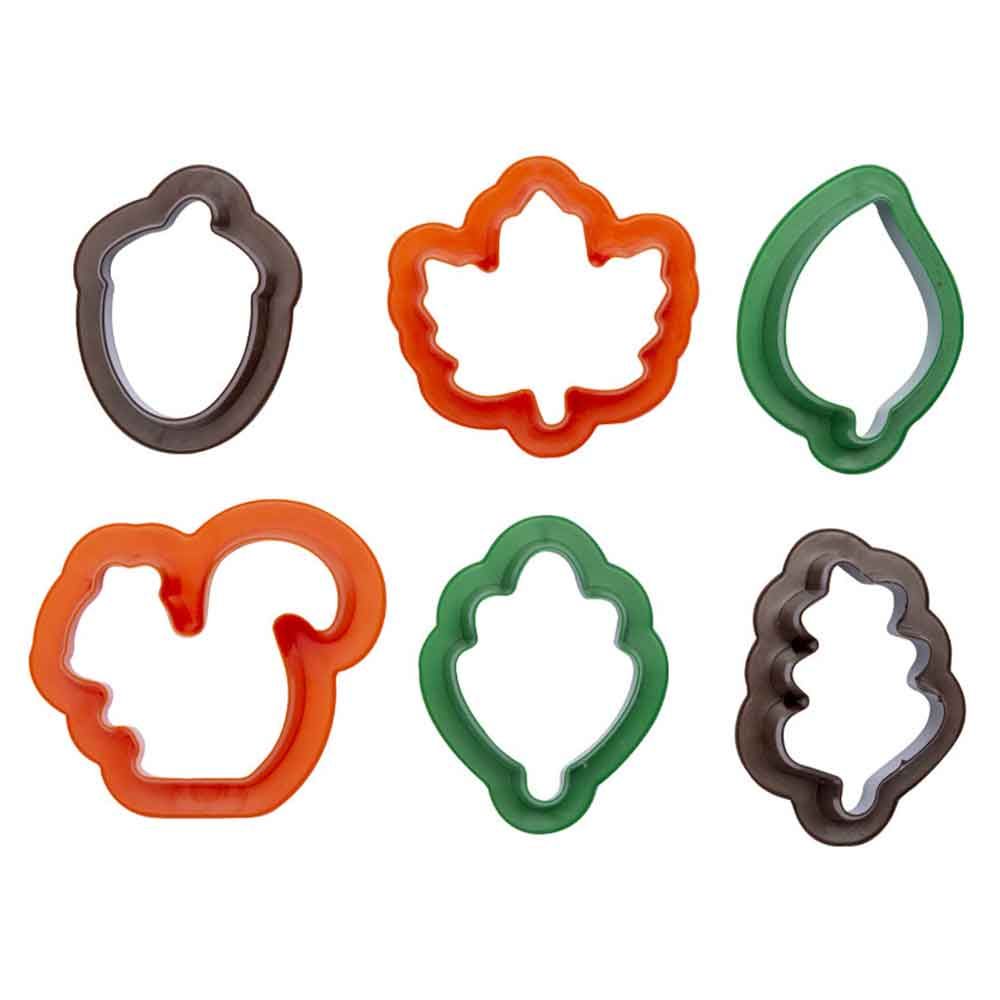 Set 6 Mini Tagliapasta Autunno per Biscotti 4 cm
