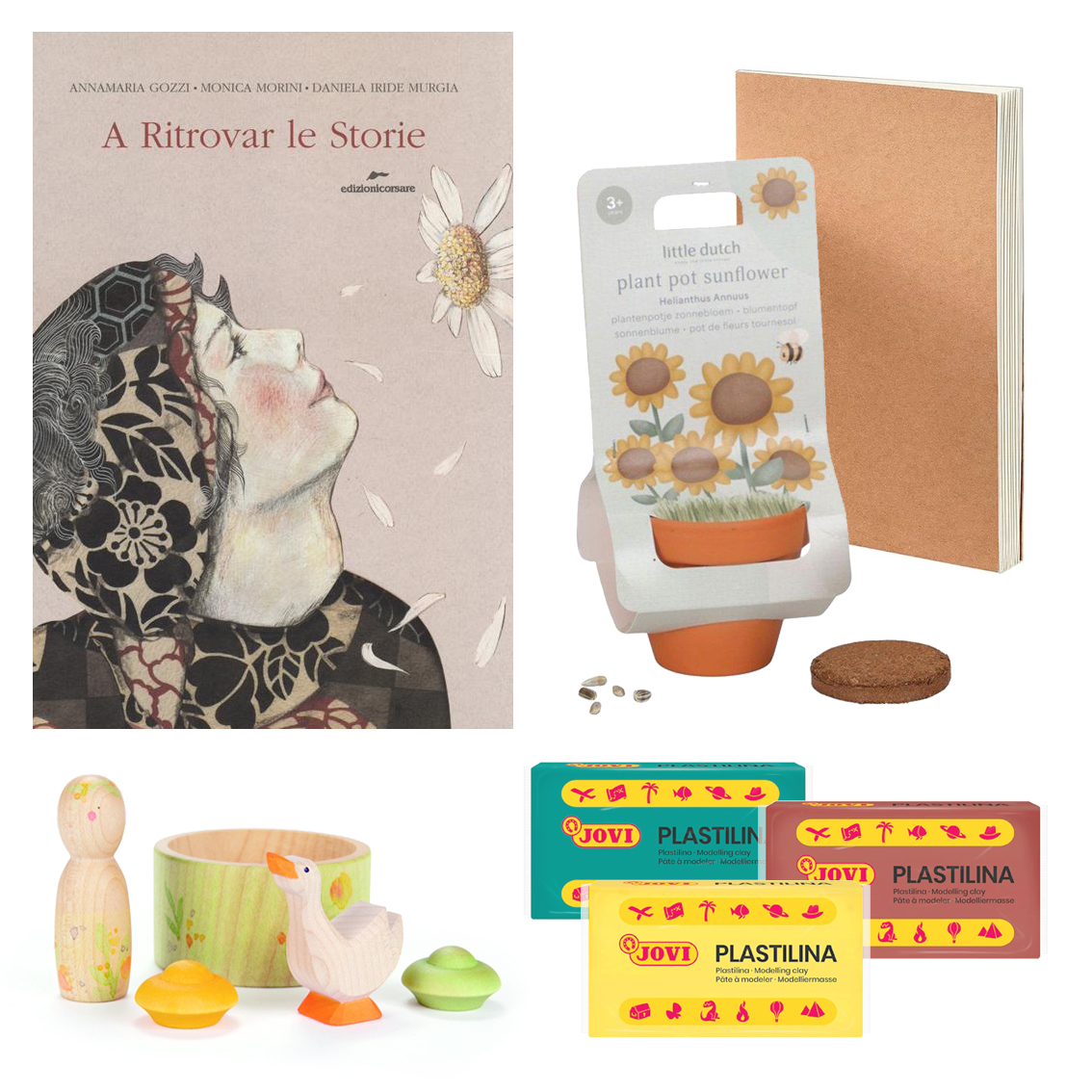 PlayKitBaboo Estate kit giochi libro semina girasole