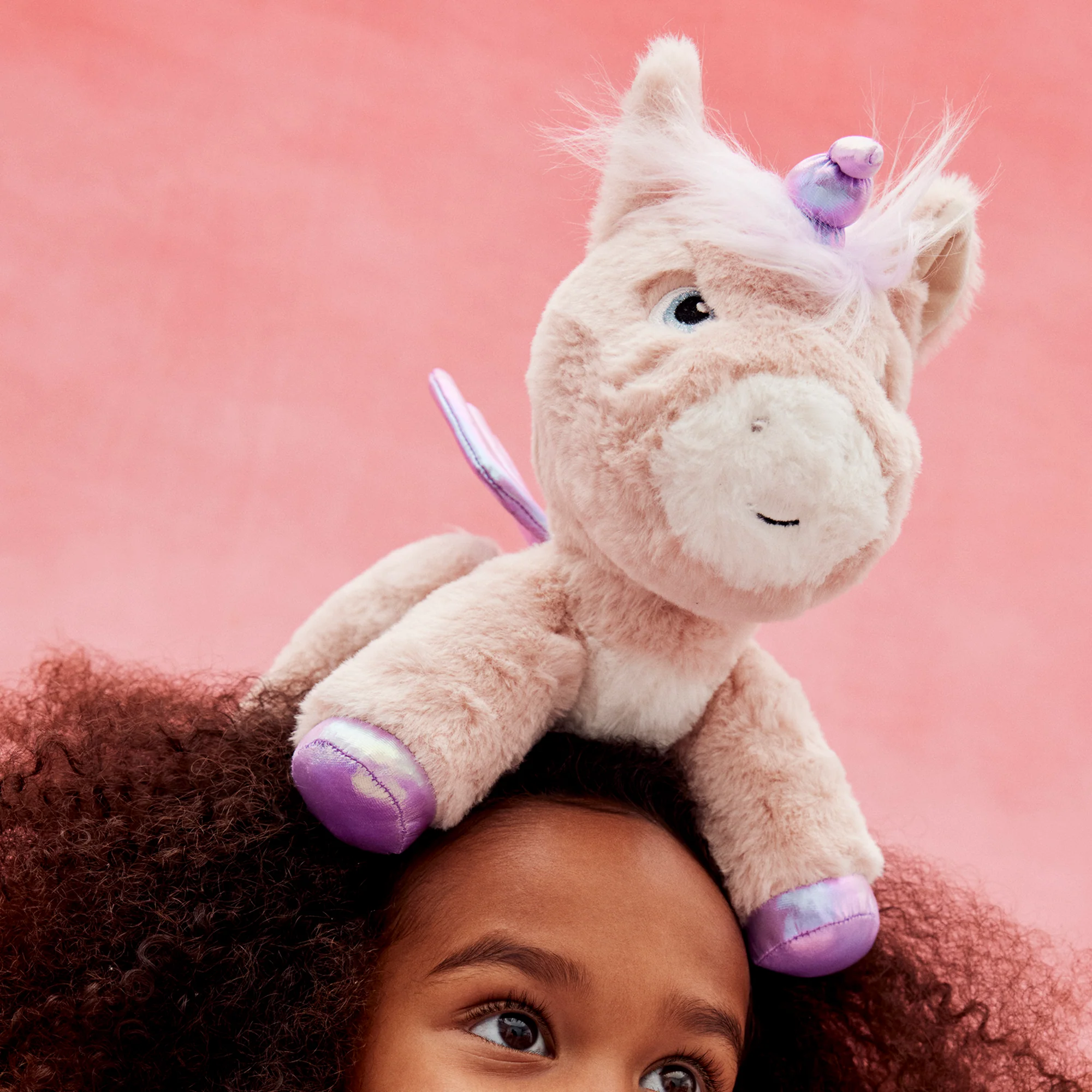 OlliElla Dinkum Unicorn Shimmer peluche rosa