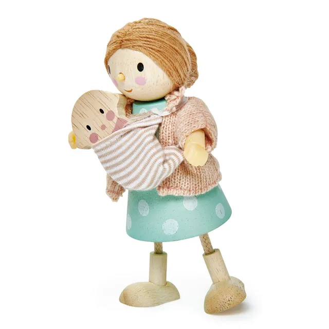 Tender Leaf Mrs Goodwood mamma e bambino figure legno