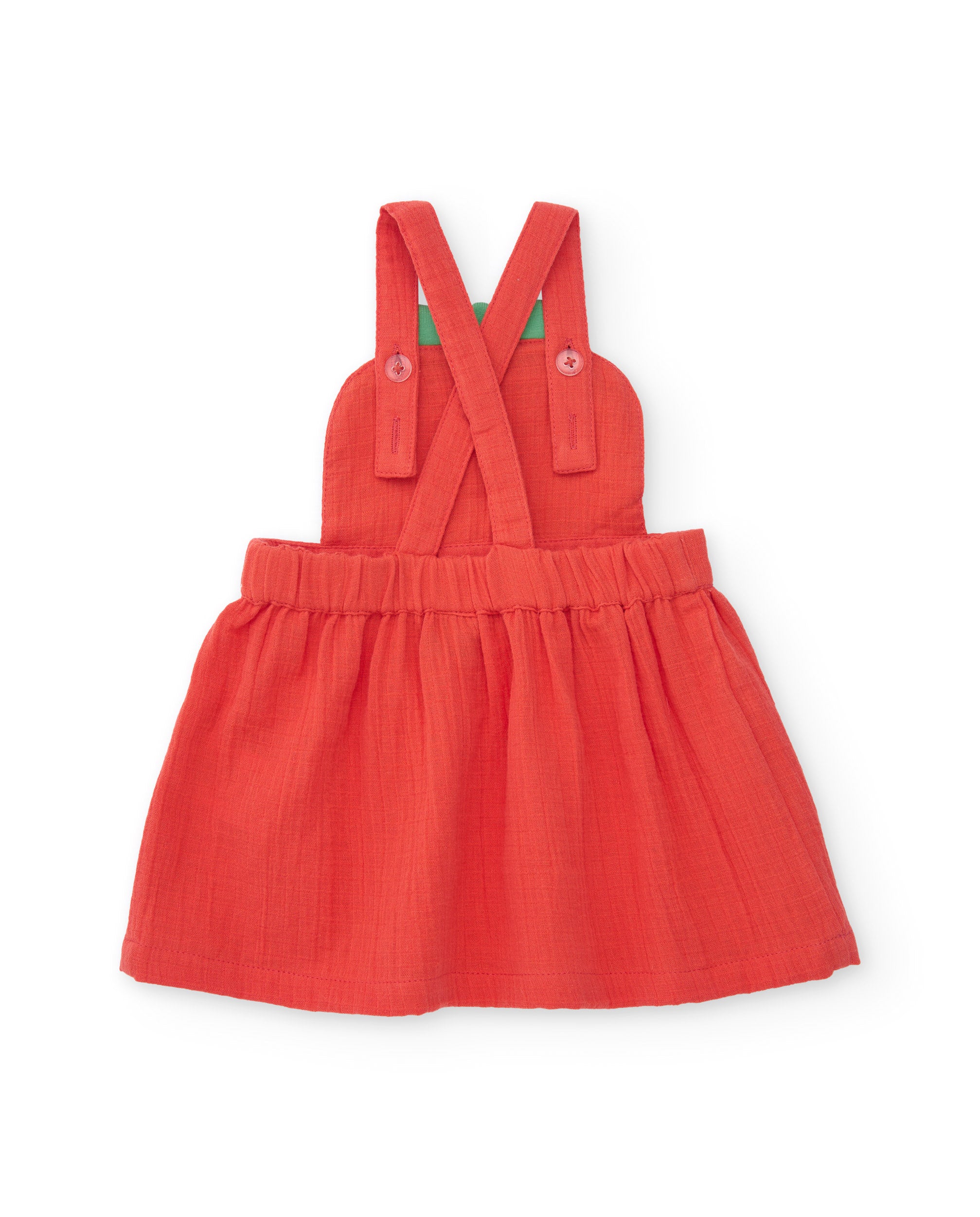 Tuc tuc Fragola completo neonata rosso 3 pezzi cotone
