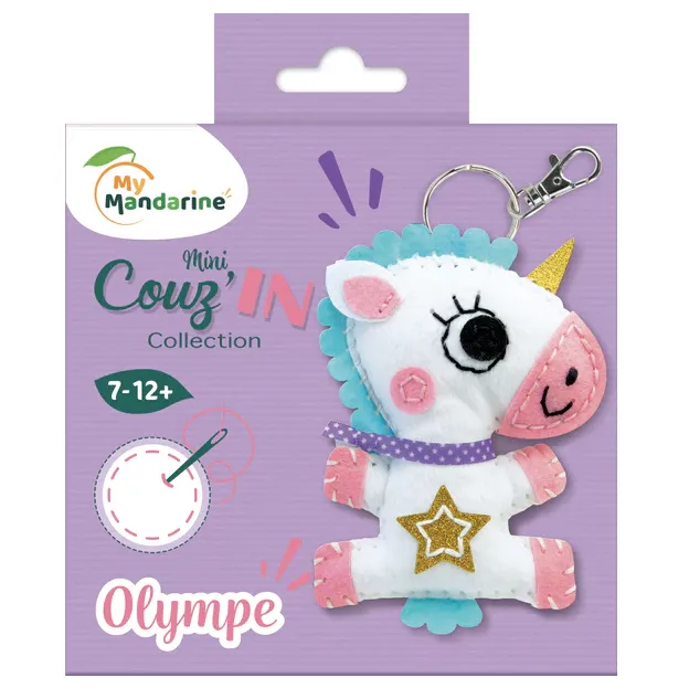 Avenue Mandarine Mini Couz'In Unicorno set ricamo 7 anni