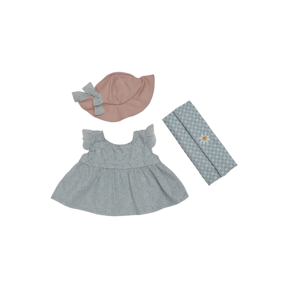 OlliElla Dinkum Dolls Petal Picnic Outfit vestito fiori