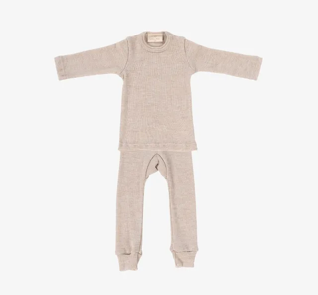 Kico Label set pigiama lana merino bambino
