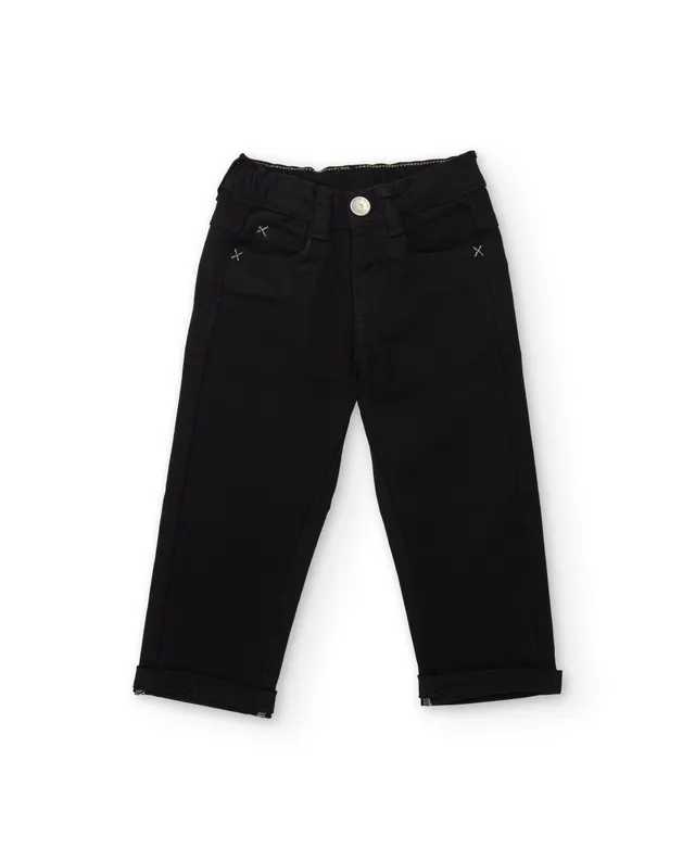 Tuc Tuc pantalone bimbo twill nero vita regolabile