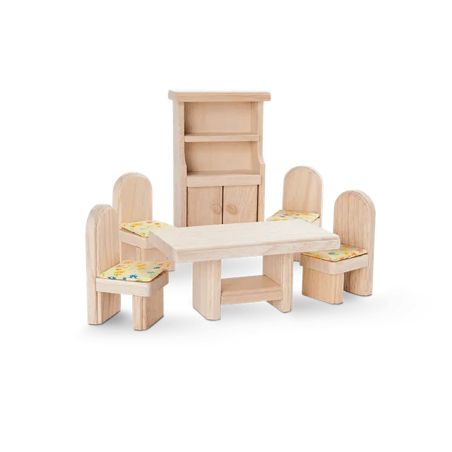Plan Toys Sala da pranzo arredi casa bambole legno
