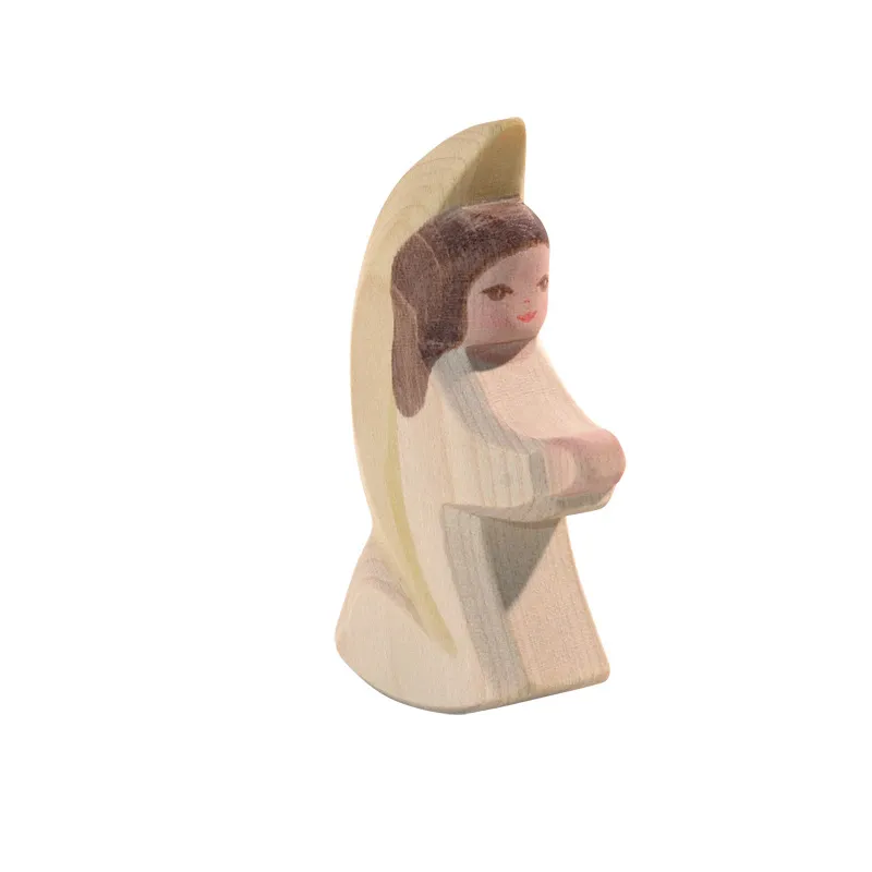 Ostheimer Angelo bianco figura legno 8 cm