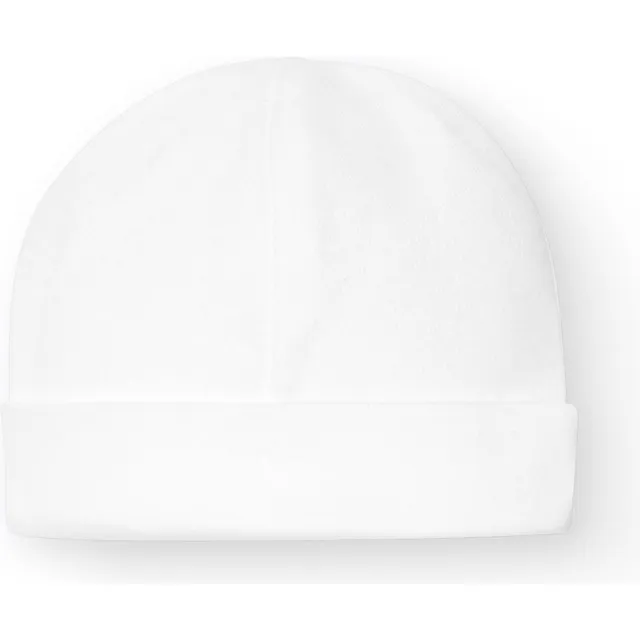 Babidu cappellino neonato cotone bianco ipoallergenico