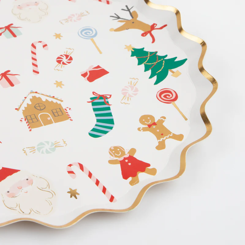 Meri Meri Jolly Christmas piattini carta 8 pz