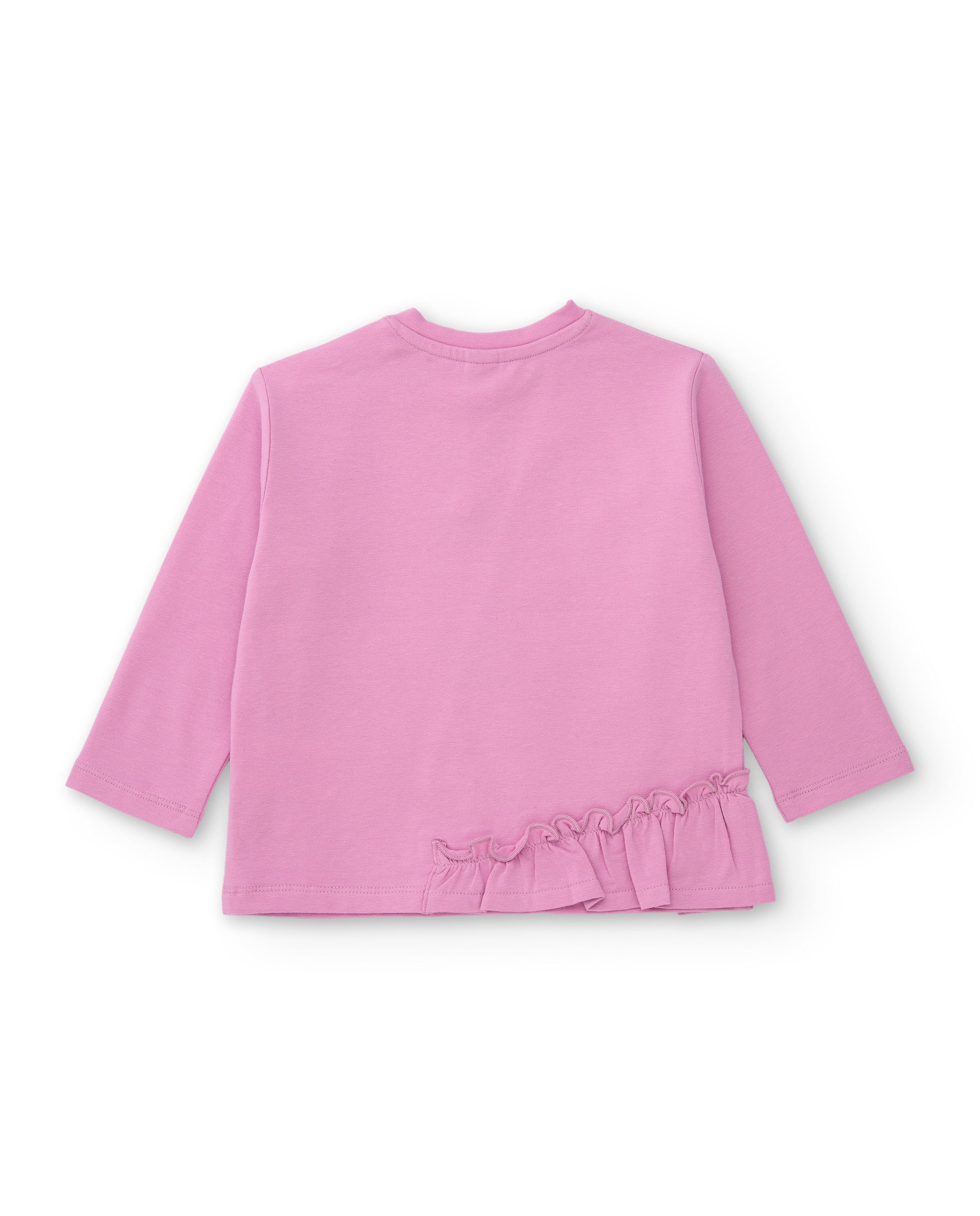 Tuc tuc Capuccino maglia bambina rosa manica lunga moka