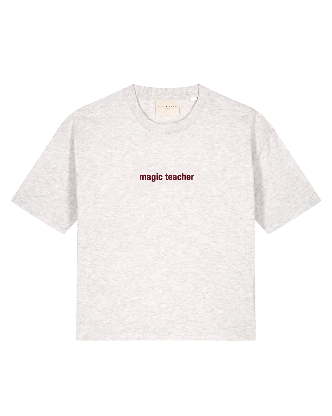 Ella and Rapha Magic Teacher t-shirt grigia cotone bio