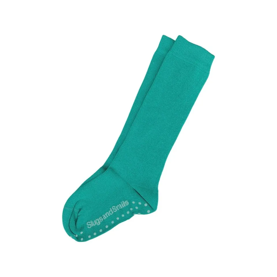Slugs & Snails Jungle calze alte bimbi blu cotone bio