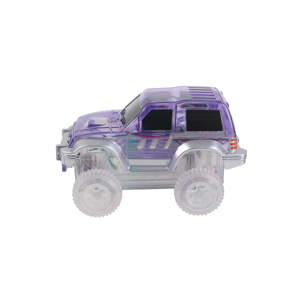 Cleverclixx Race Track macchinina viola con luci