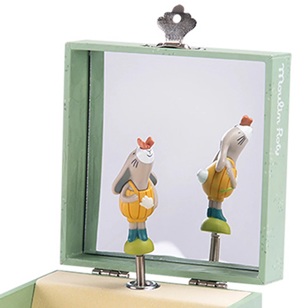 Moulin Roty Trois Petits Lapins carillon con cassetto
