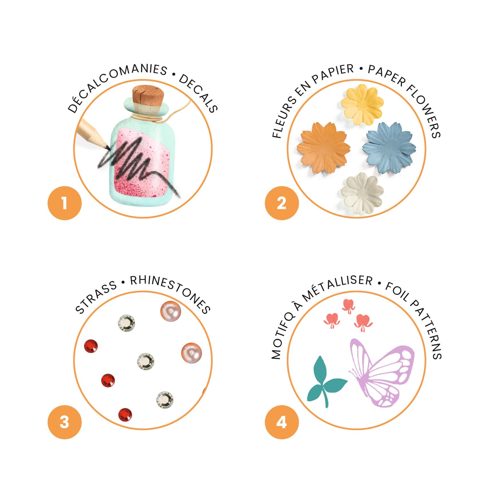 Djeco Pollicina kit creativo bambini 4 attività