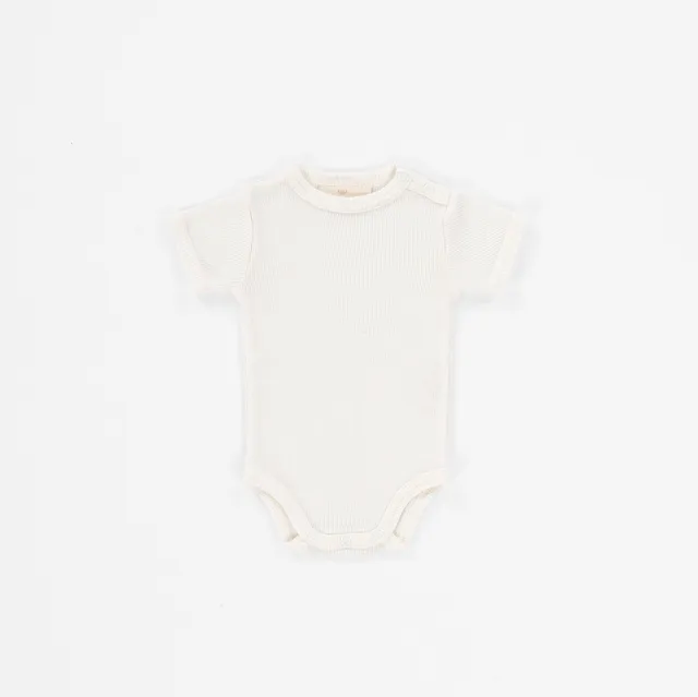 Kico Label romper maniche corte lana neonato