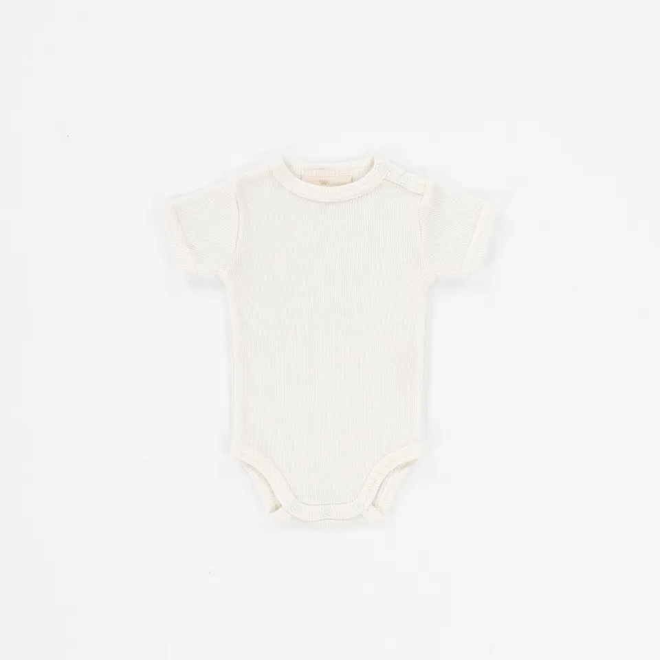 Kico Label romper maniche corte lana neonato