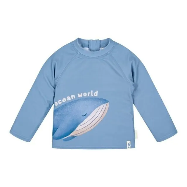 Little Dutch Maglia Mare Bimbo Balene Blu Manica Lunga