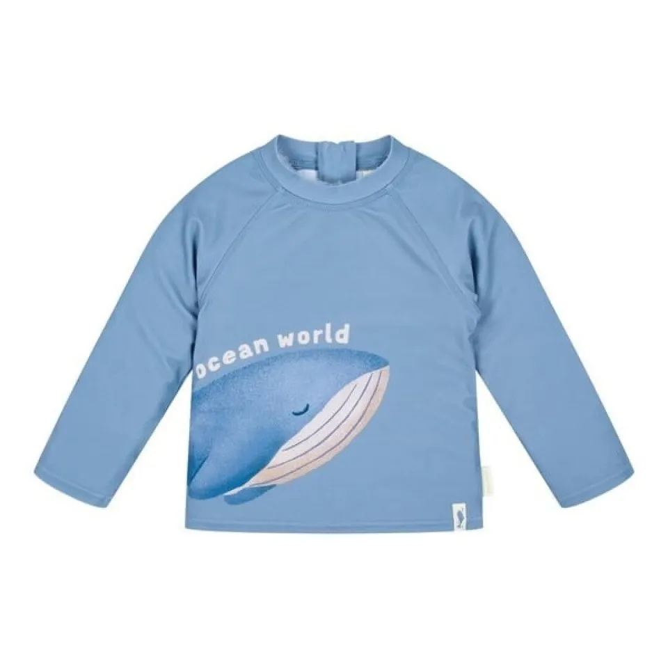 Little Dutch Maglia Mare Bimbo Balene Blu Manica Lunga