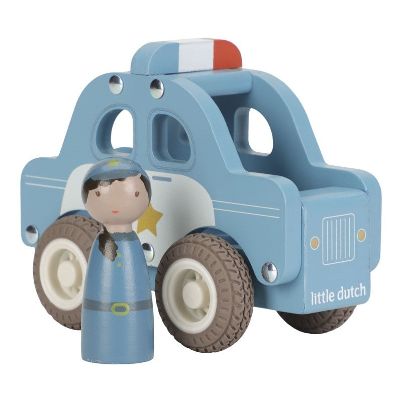 Little Dutch auto polizia in legno con agente