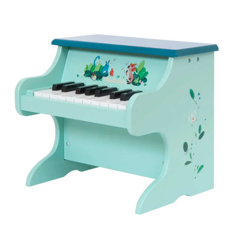 Moulin Roty Dans la Jungle Piano in Legno Meccanico