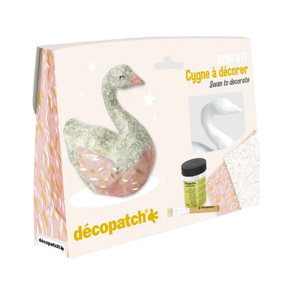 Décopatch Cigno kit decoupage cartapesta