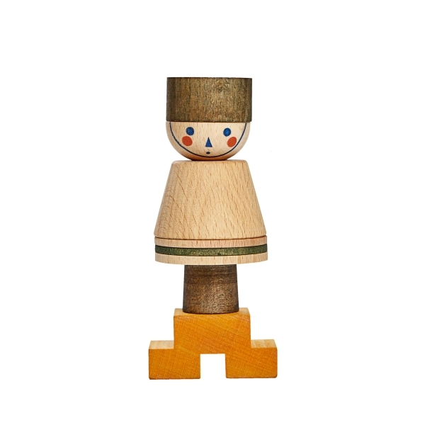 Wooden Story Numero 3 impilabile legno personaggio