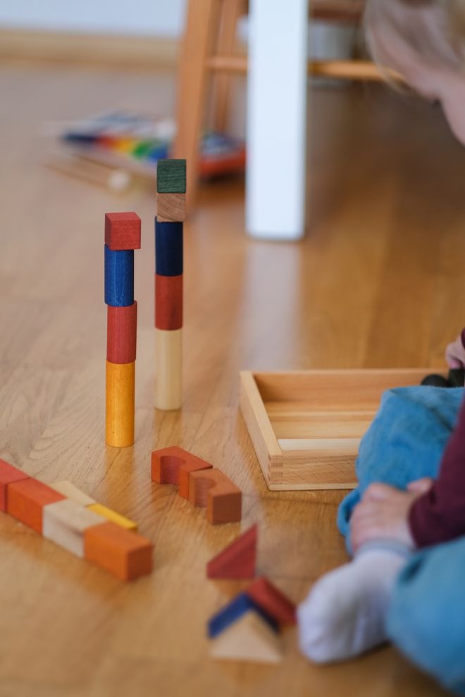 Wooden Story Cold Block costruzioni 30 pezzi blu