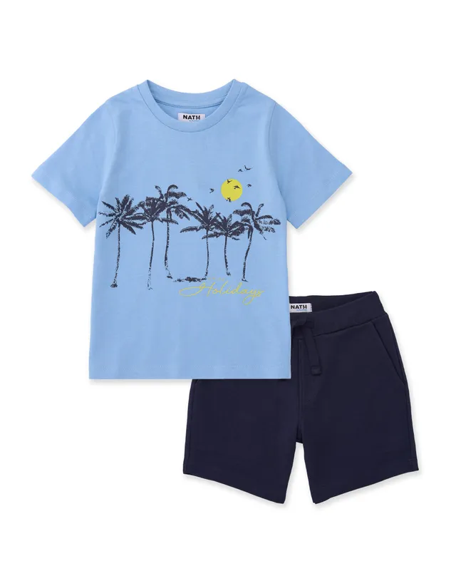 Tuc Tuc completo bambino tropicale maglia e bermuda