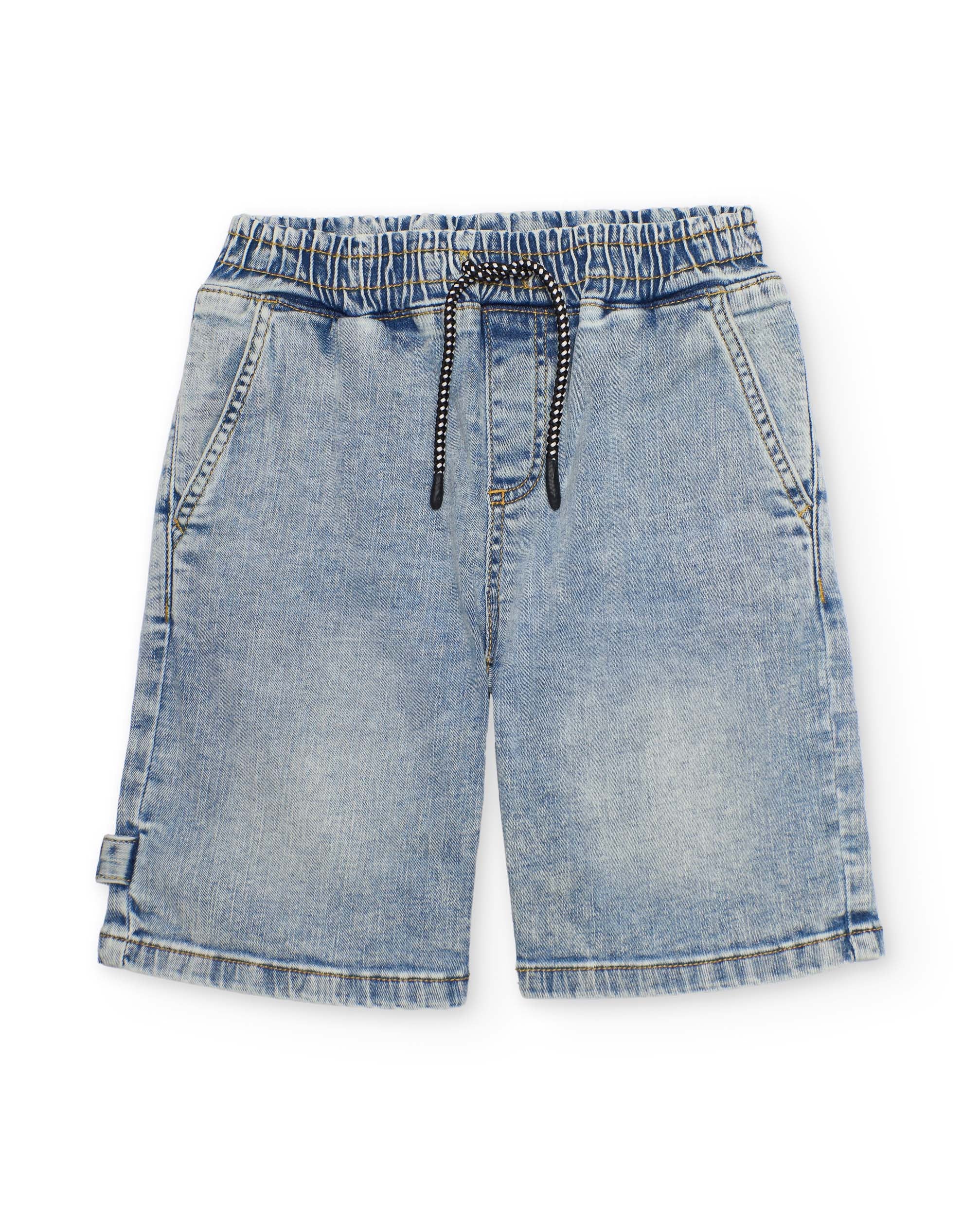 Tuc Tuc bermuda bambino jeans azzurro denim elastico