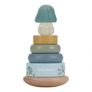 Little Dutch Forest Friends impilabile anelli legno dondolo
