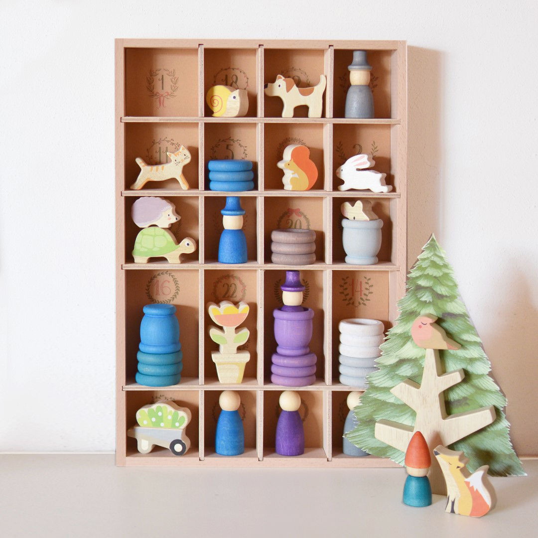 Grapat Tomte Inverno calendario Avvento legno