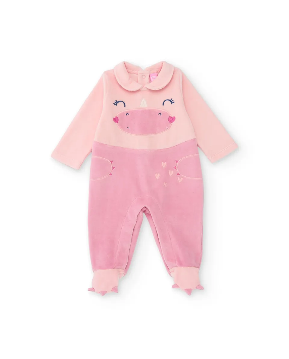 Tuc Tuc tutina neonata rosa peluche dinosauro