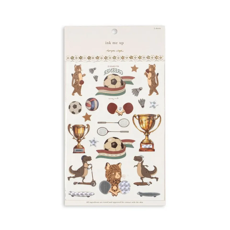 Konges Sløjd Goal Mix Tatuaggi Bambini 30 Pezzi