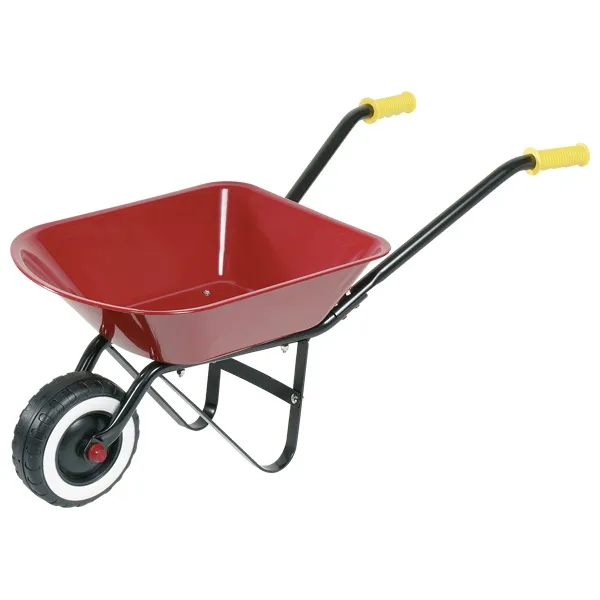 Goki Carriola carriola bambini rossa metallo 74 cm