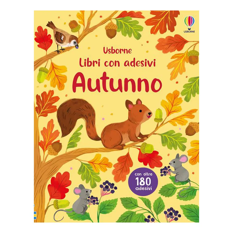 Usborne Autunno libro con adesivi bambini 3 anni