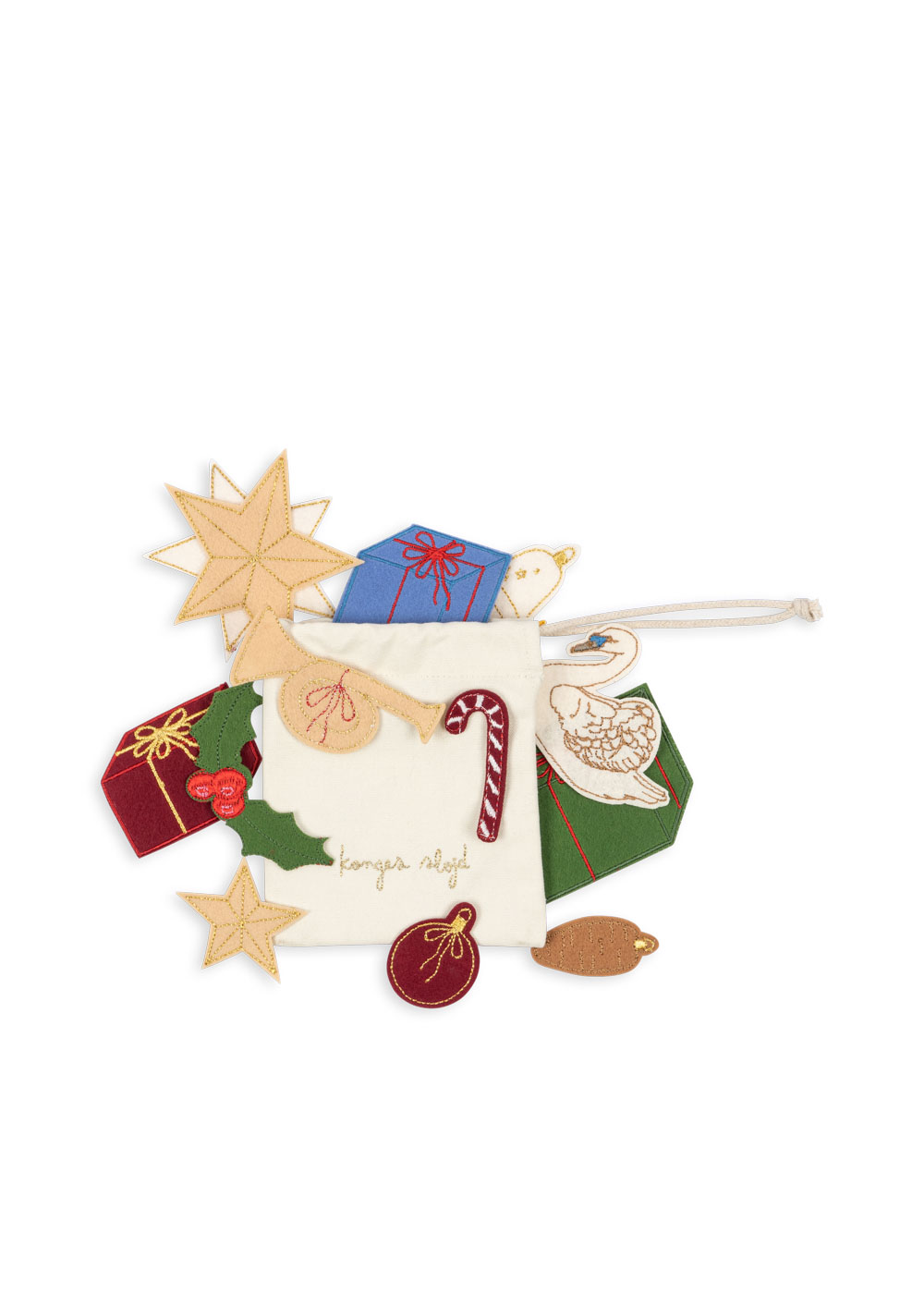 Konges Slojd Decor Tree calendario avvento 24 pezzi cotone