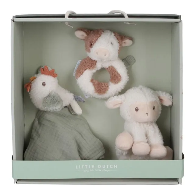 Little Dutch Little Farm set regalo neonato 3 pezzi